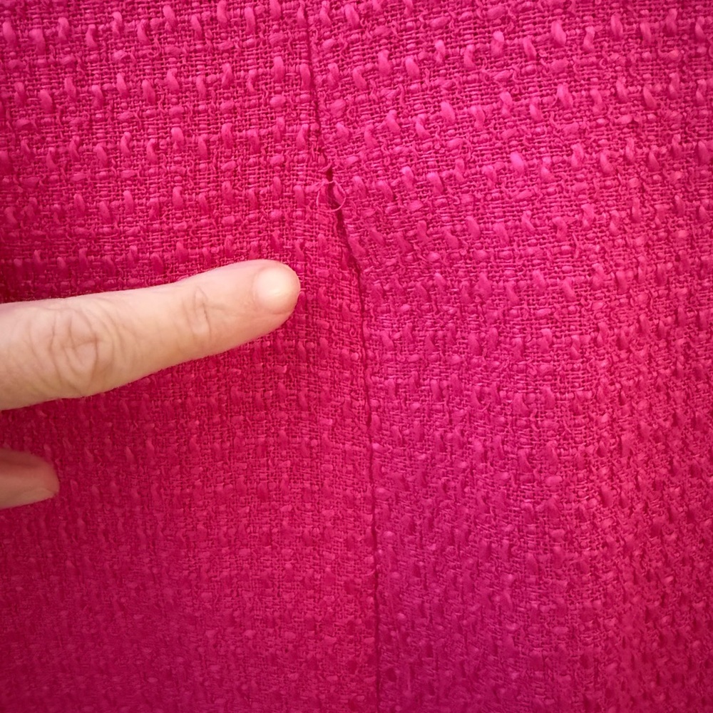 Women's Hot Pink Sleeveless Blazer Vest - Picture 8 of 8